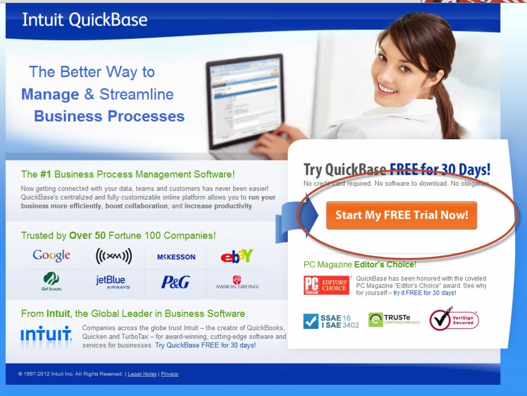 ppc business landing page