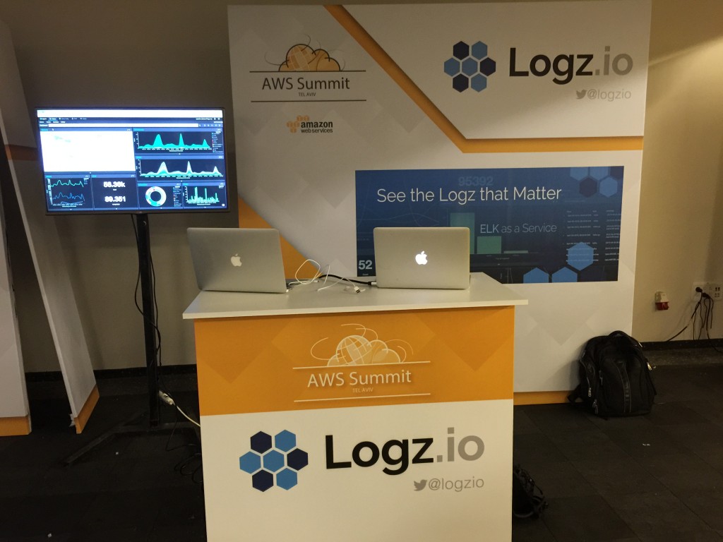 logz.io booth aws summit tel aviv