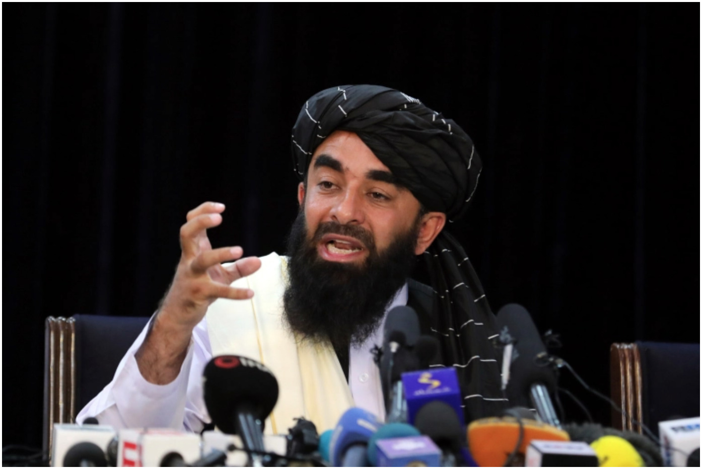 Taliban spokesman Zabihullah Mujahid